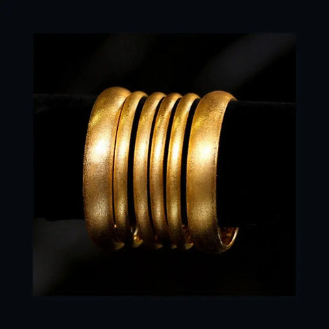 6 pieces Artificial Goldplated Bangles Bazarbreez