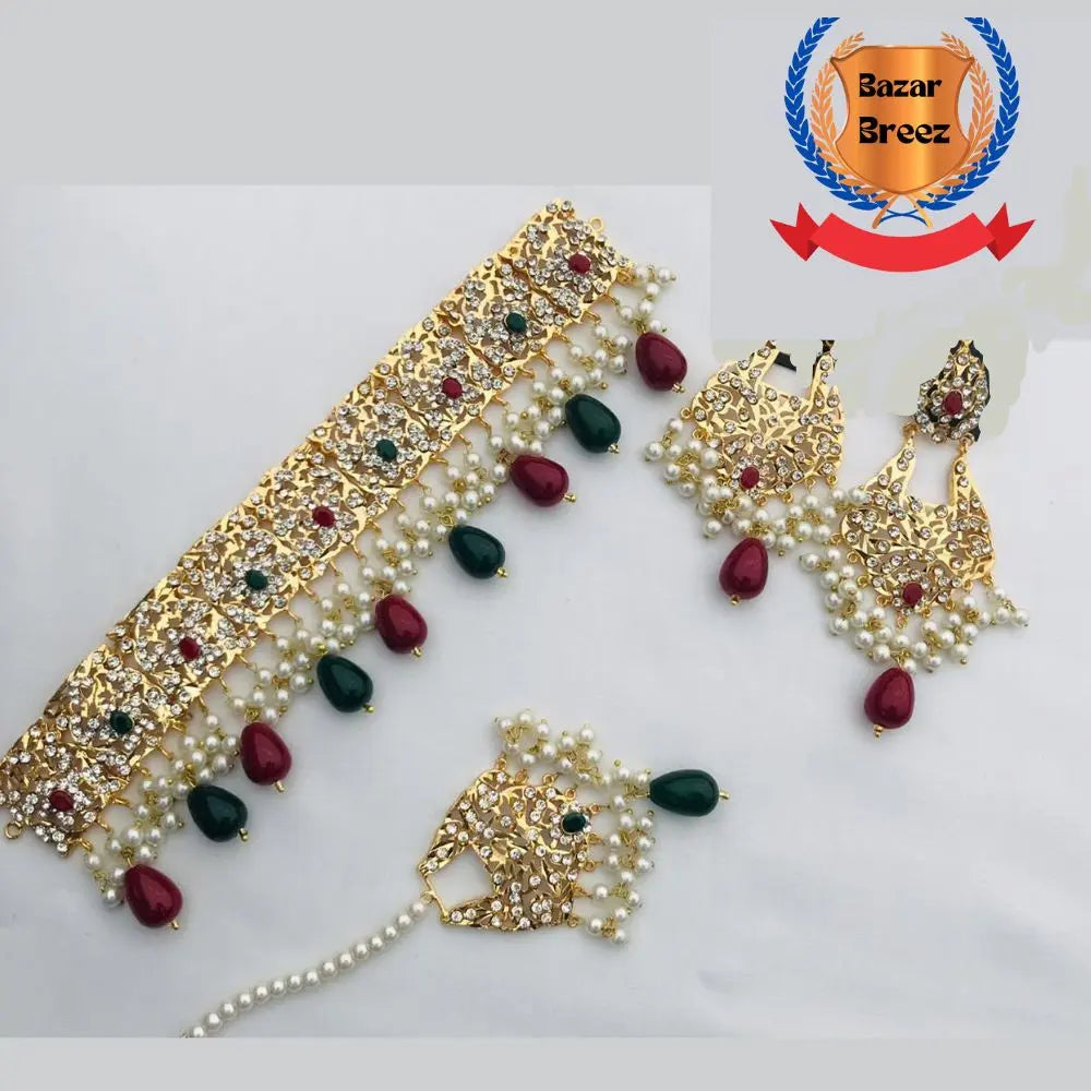 Haiderabadi Choker Set Bazarbreez