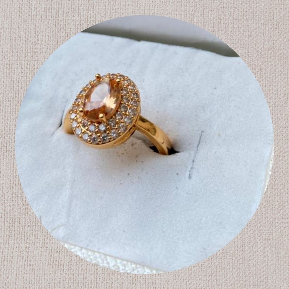 Zirconia Gold Plated Ring in 5 Colours