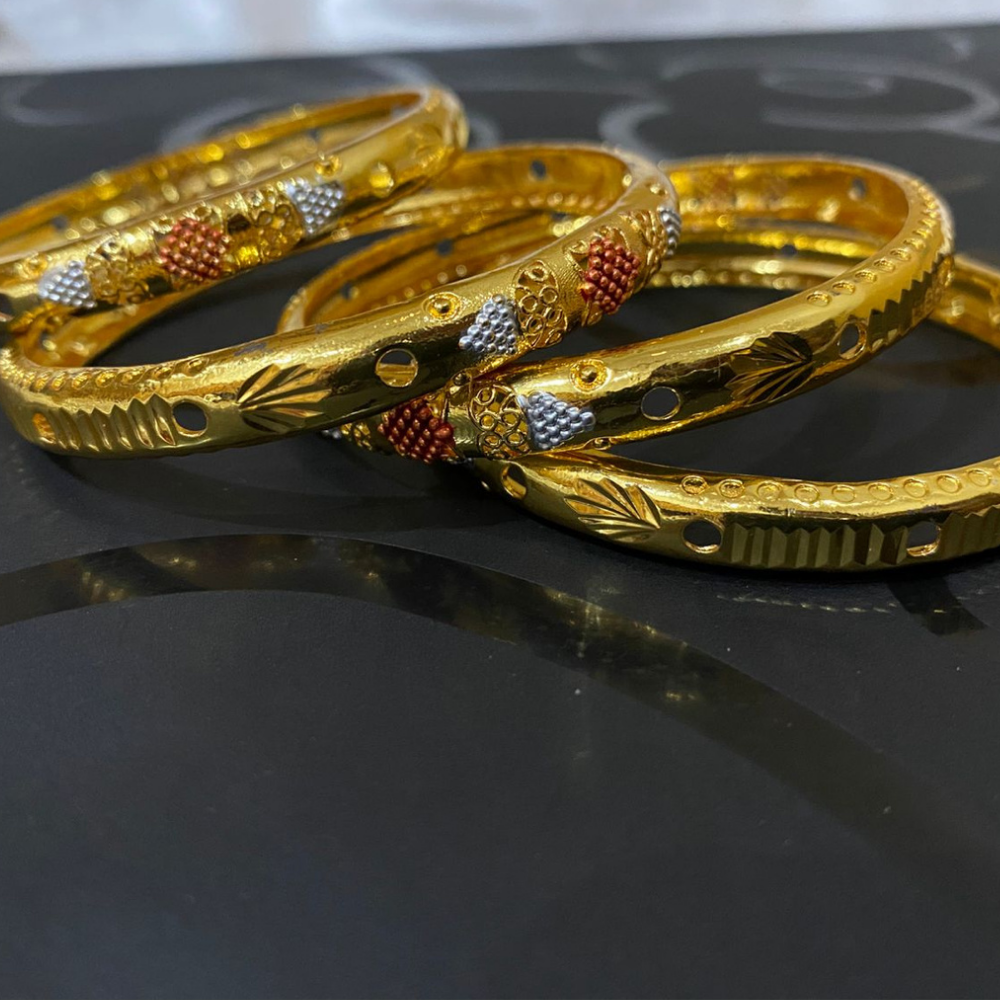 4 Bangles Set – Elegant Gold Bangle Bracelet Sets for Women