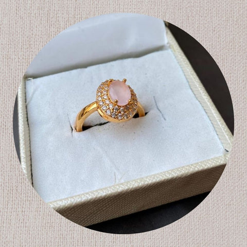 Zirconia Gold Plated Ring in 5 Colours