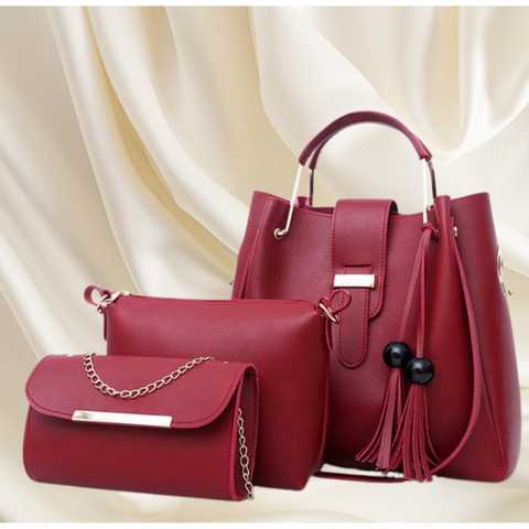 High Quality 3 Piece Leather Bag