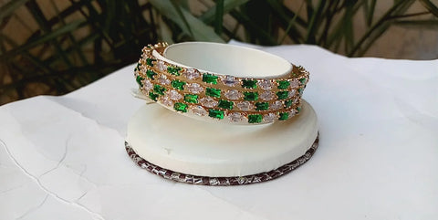 Best Bangles with Zircon - Multicolor Pakistani Bangles Collection